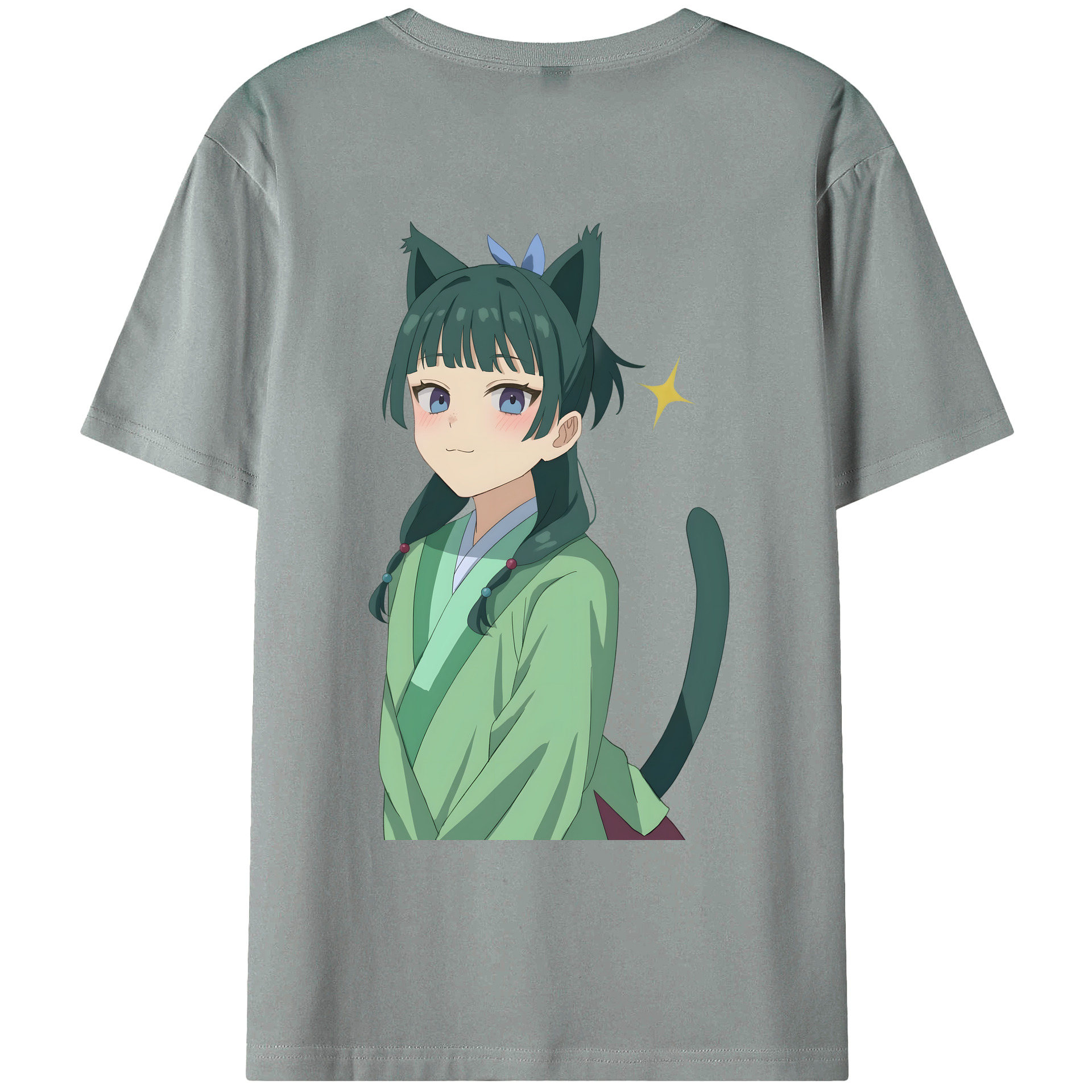 （画像用） 薬屋のひとりごと The Apothecary Diaries 綿100％ メンズ半袖Tシャツ（バックプリント） 通気性